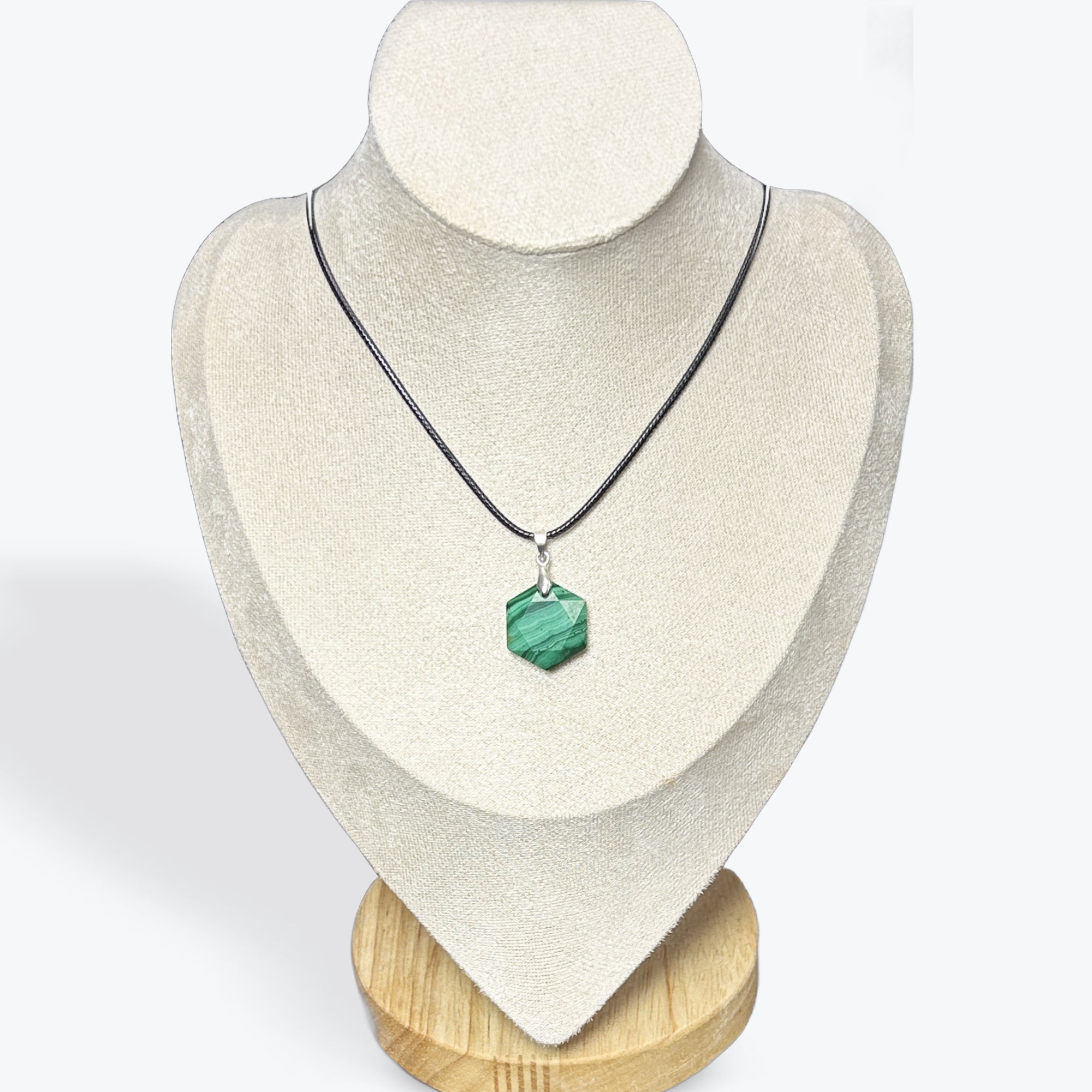 Pendentif Malachite Mercaba