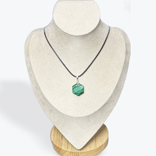 Pendentif Malachite Mercaba