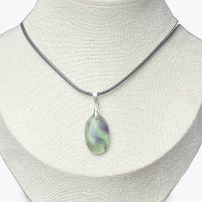 Pendentif Fluorite Ovale