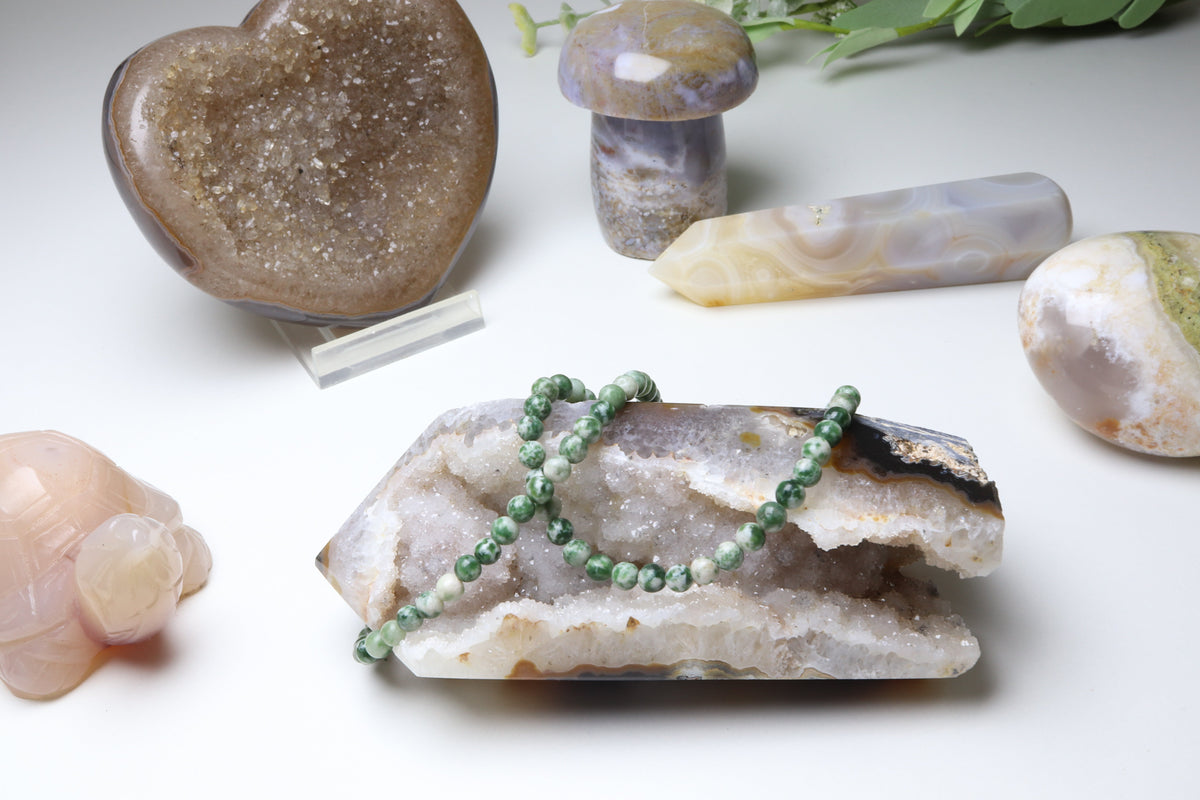 Bracelet Agate Mousse 4 mm