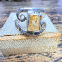 Bague topaze impériale