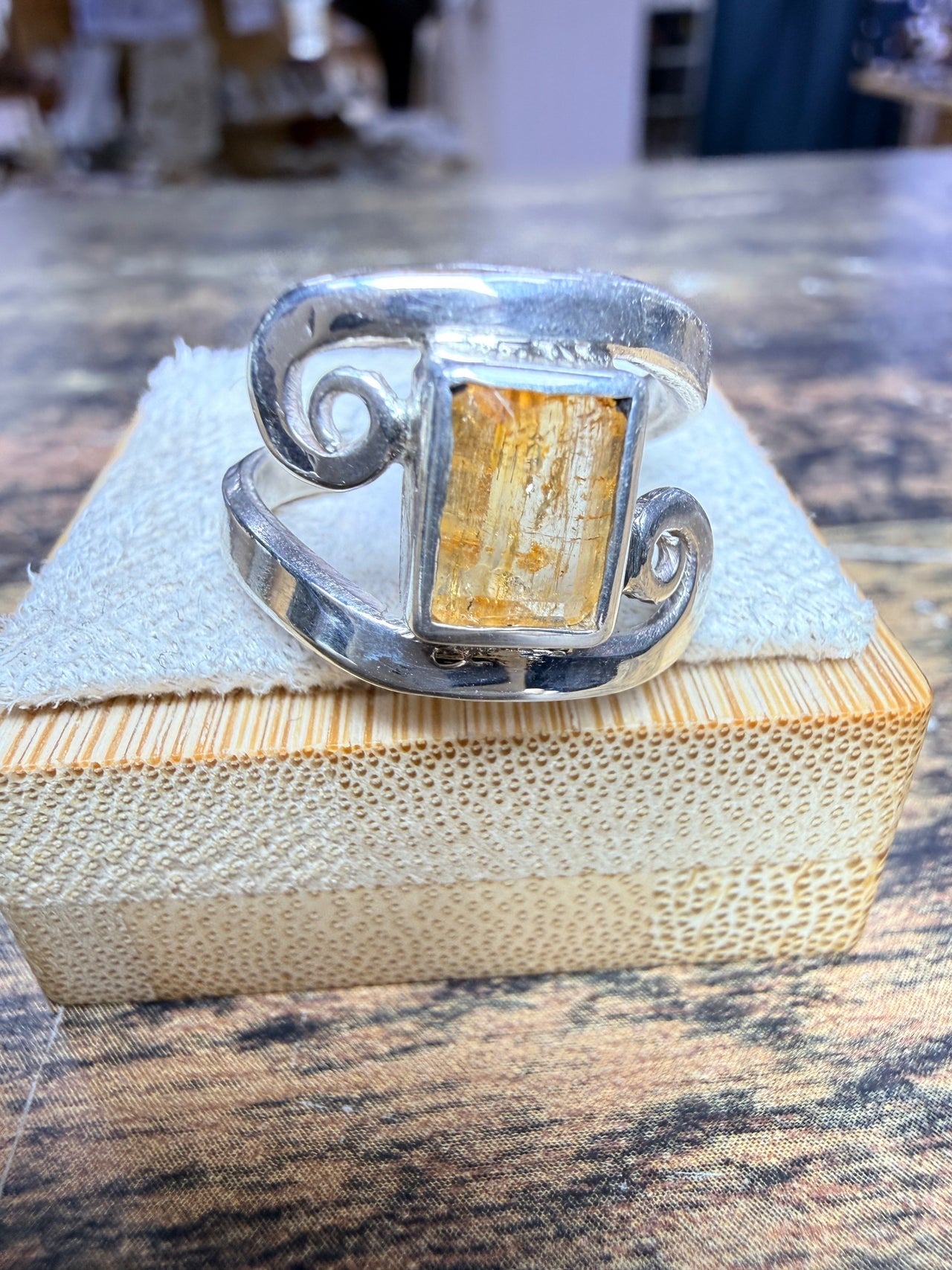 Bague topaze impériale