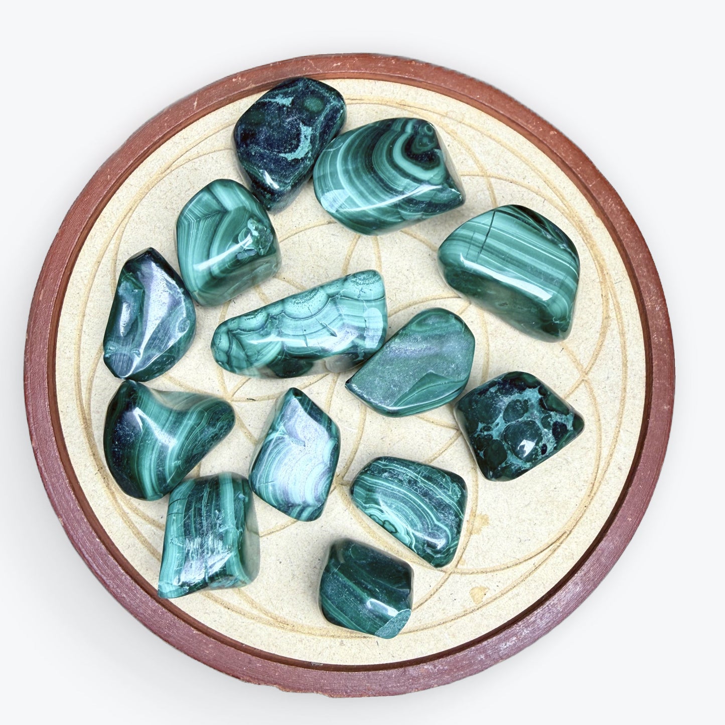 Malachite roulée - 30gr environ - 5