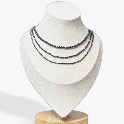 Collier Tourmaline Noire Facetté