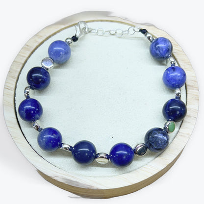 Bracelet Sodalite 10mm Avec Apprêt