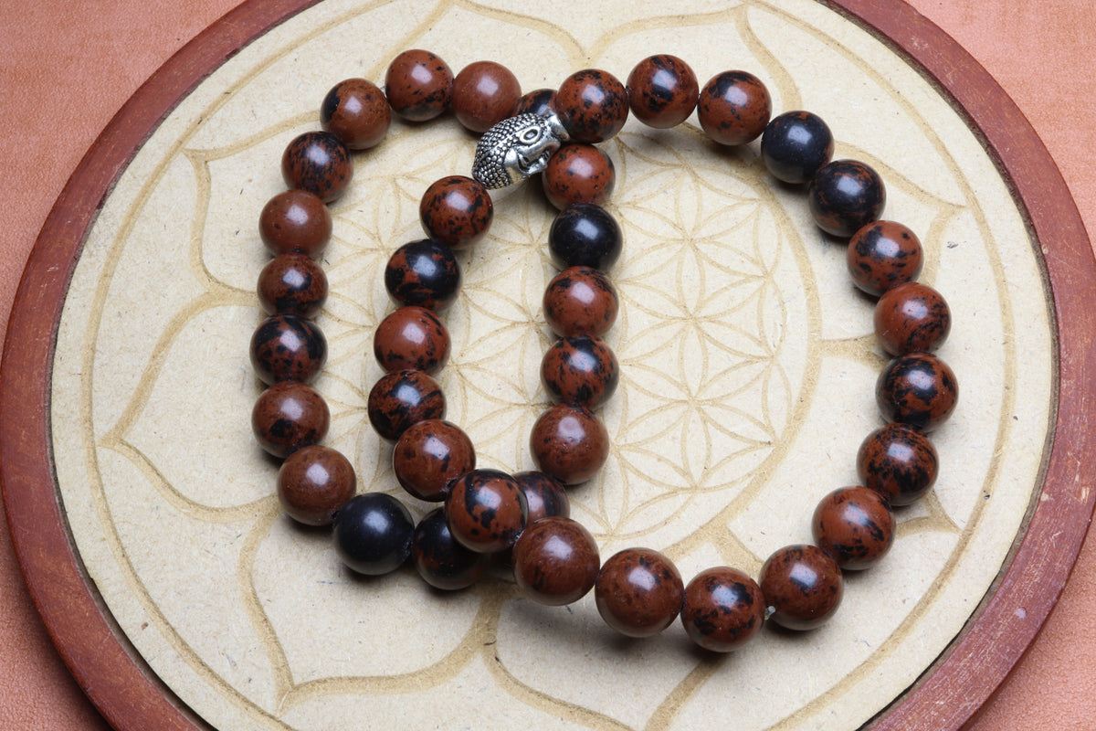 Bracelet Obsidienne Acajou