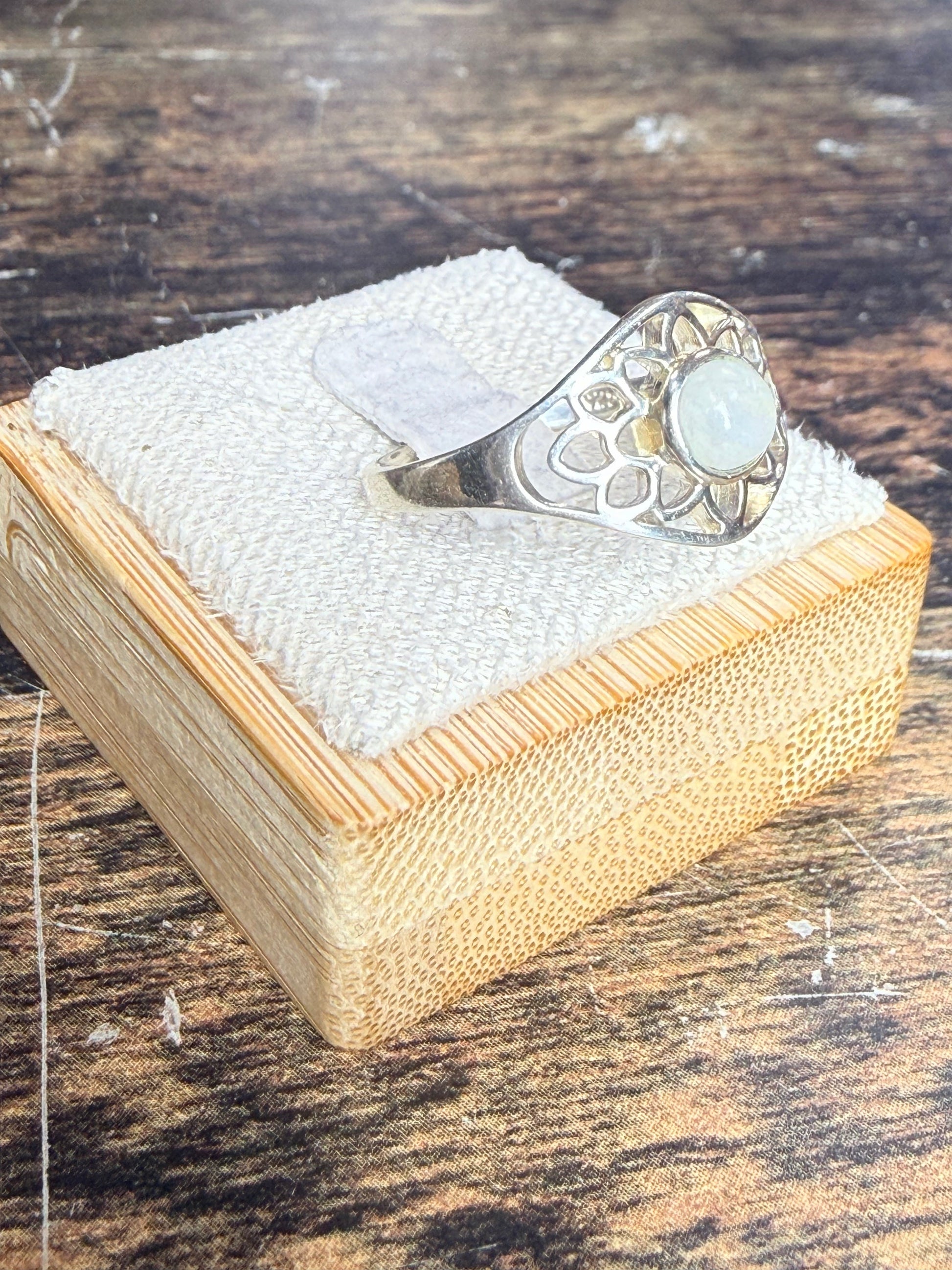 Bague pierre de lune Sélénia