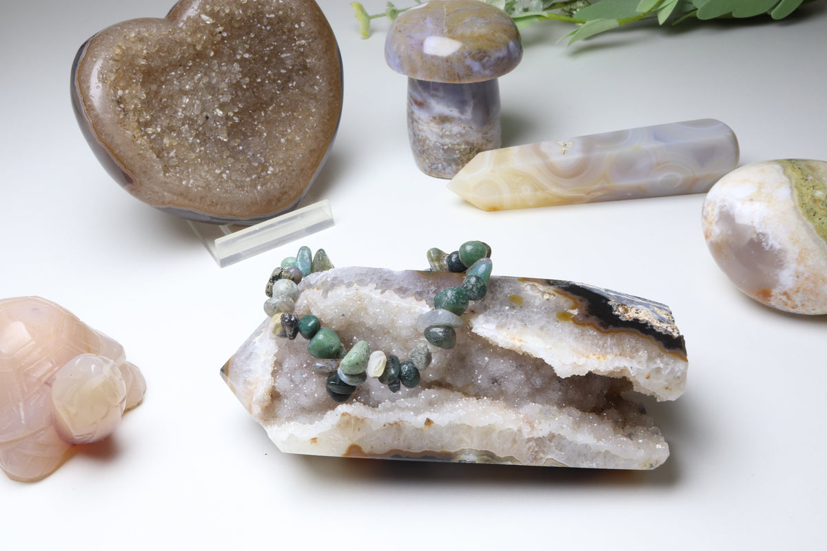 Bracelet Agate Mousse Baroque