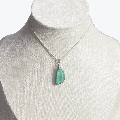 Pendentif Malachite - forme libre