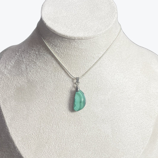Pendentif Malachite - forme libre