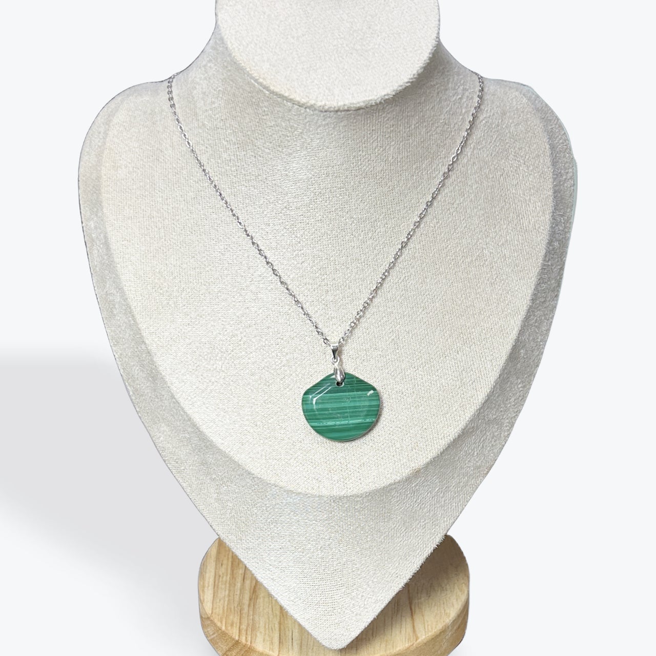 Pendentif Malachite Poire