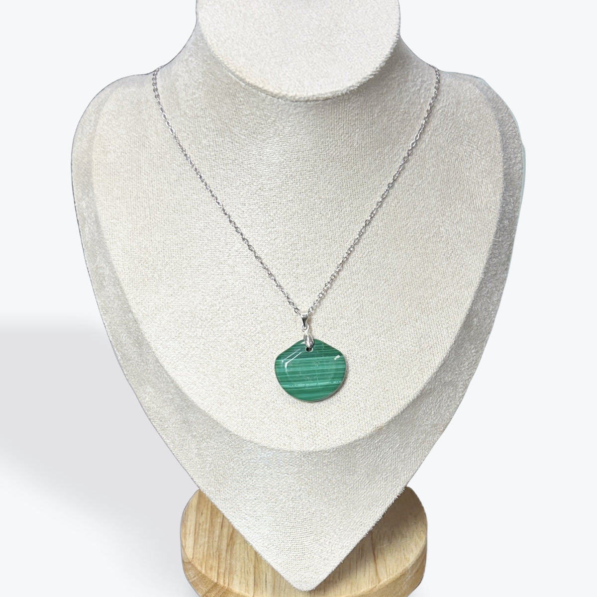 Pendentif Malachite Cabochon - 2