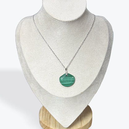 Pendentif Malachite Cabochon - 2