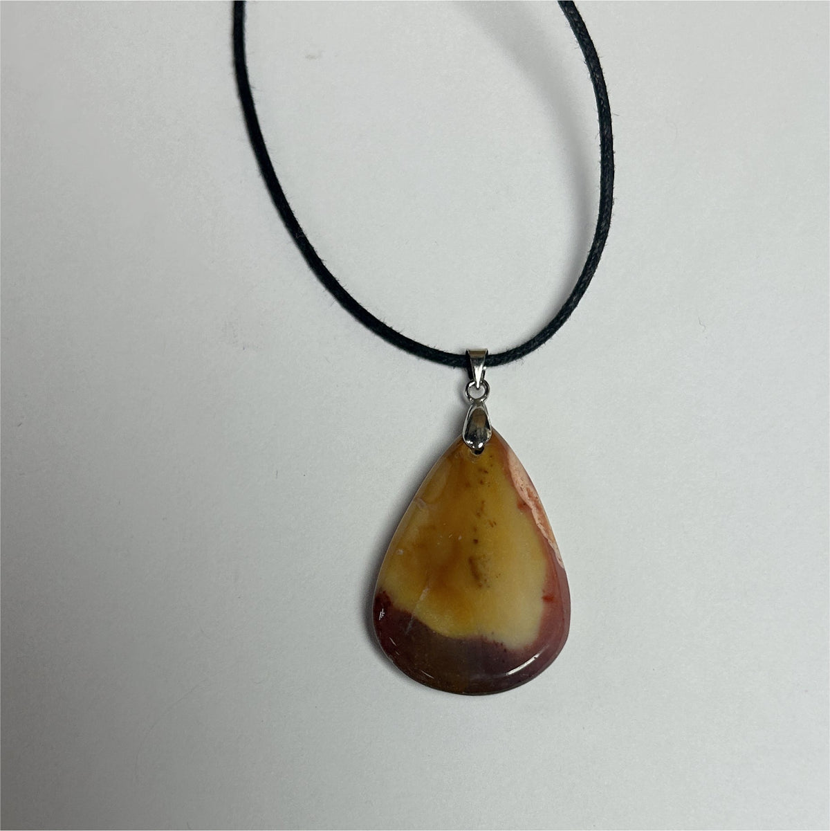 Pendentif Mokaite - Cabochon avec Bélière Inoxydable – photo 2