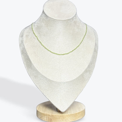 Collier Peridot facetté