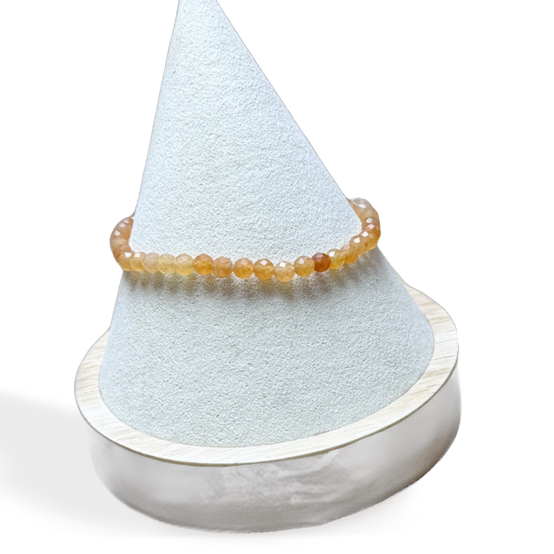 Bracelet Aventurine Orange facetté - 6