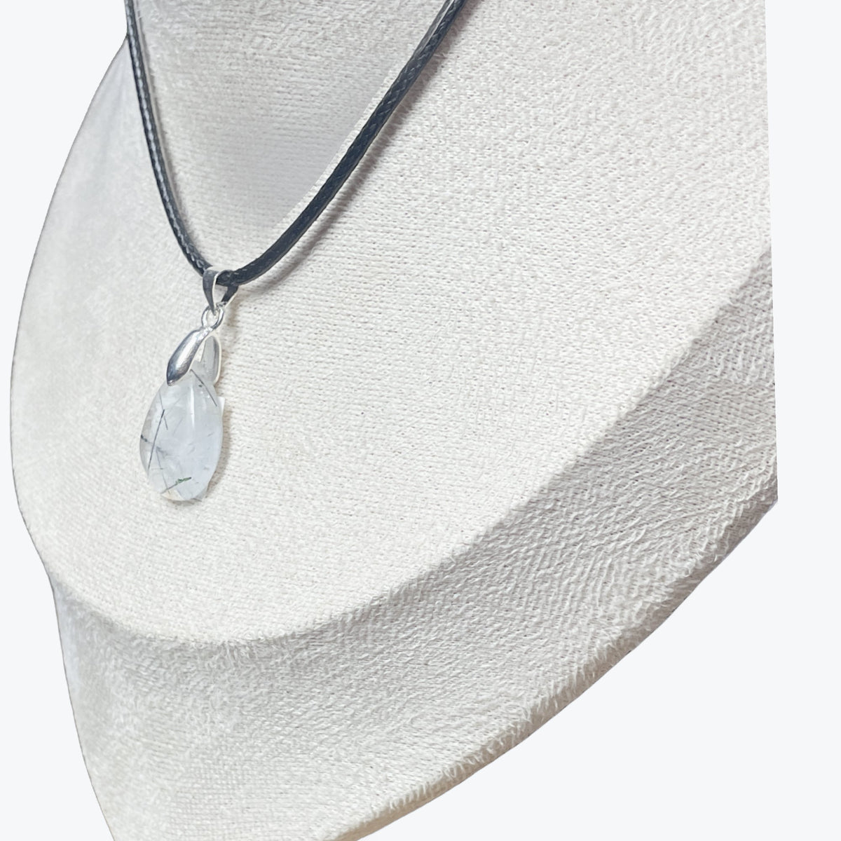 Pendentif Quartz tourmaline goutte