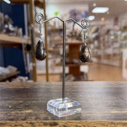 Boucles d'oreilles en Rhodonite en poires - 2