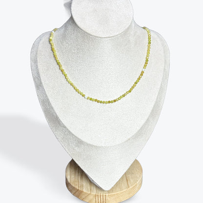 Collier Opale Verte Facetté - 2