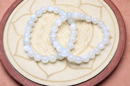 Bracelet Pierre de Lune Blanche