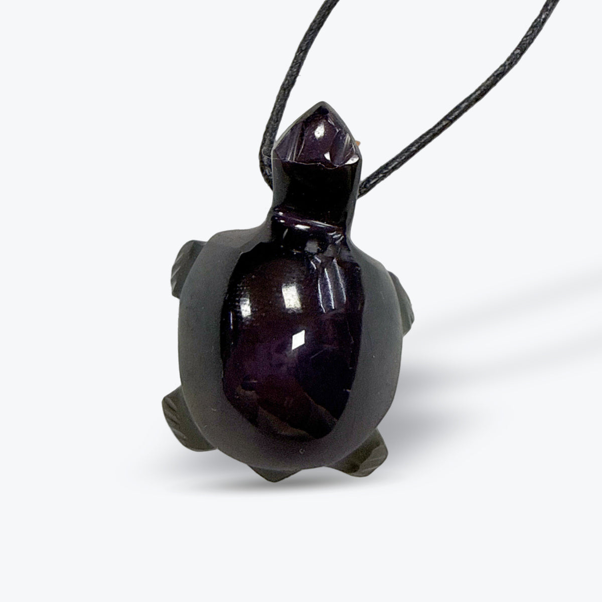 Tortue en Pierre Naturelle du Mexique – Nacre, Œil de Tigre ou Obsidienne - Pièce unique
