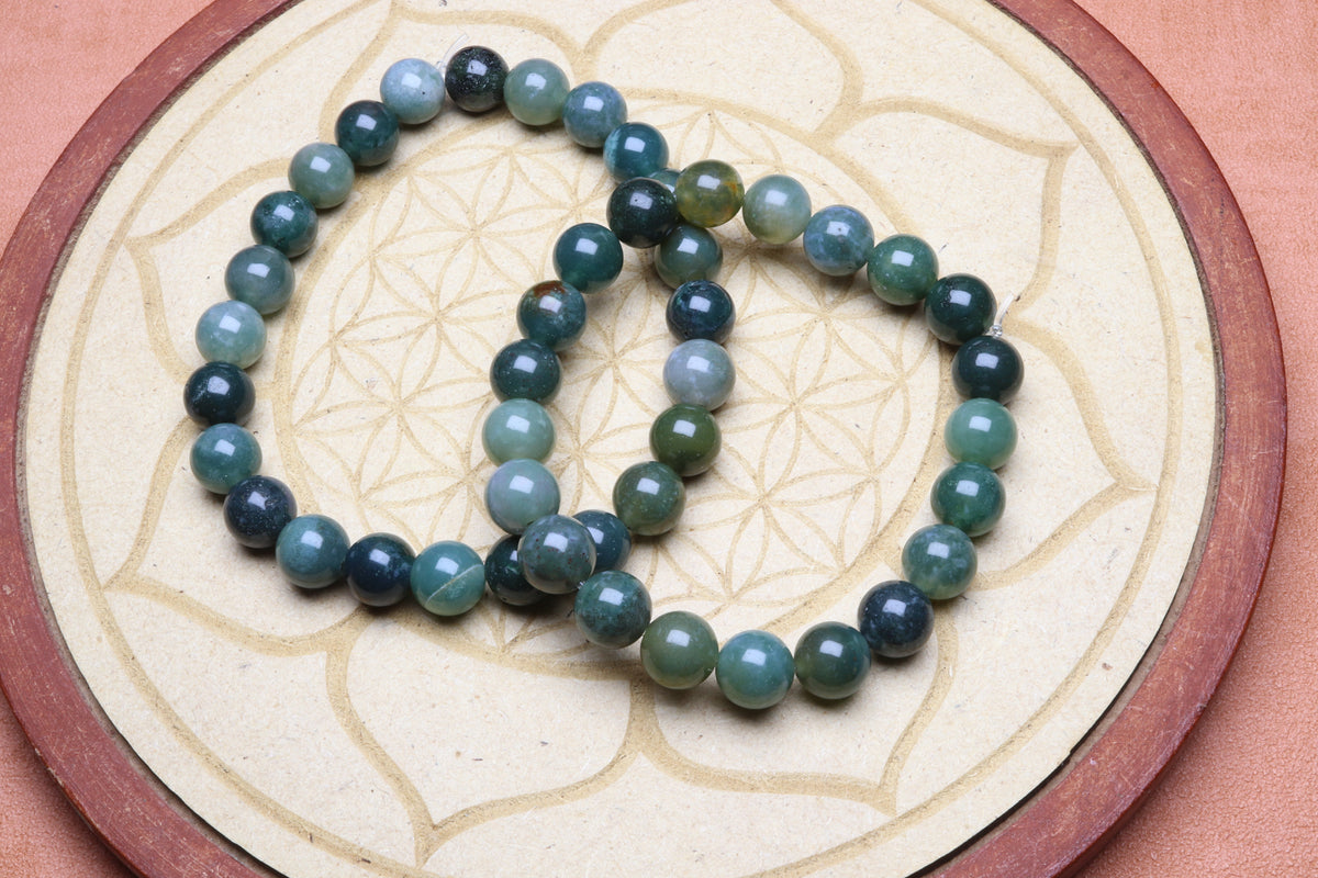 Bracelet Agate Mousse 8 mm