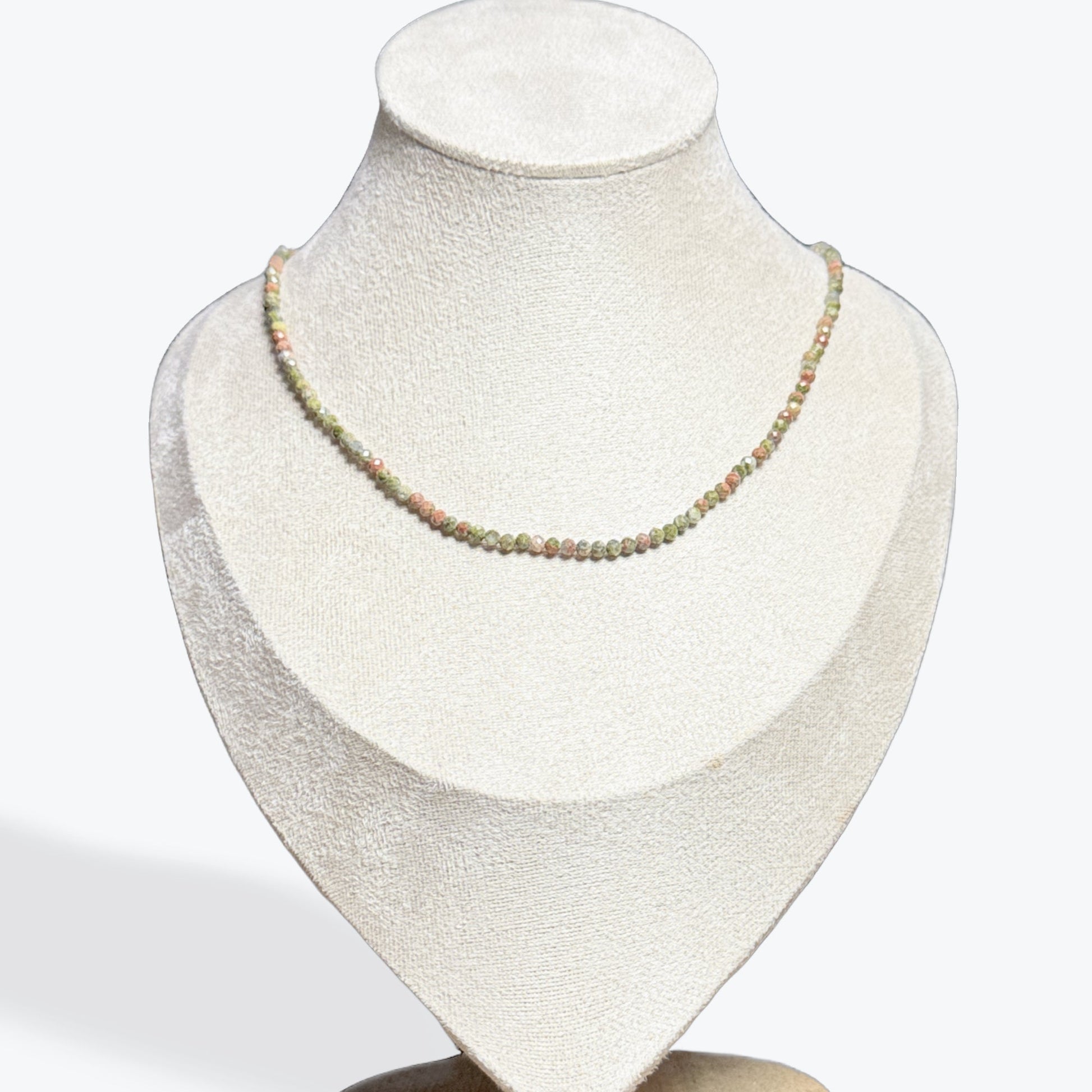Collier Unakite Facetté - 2