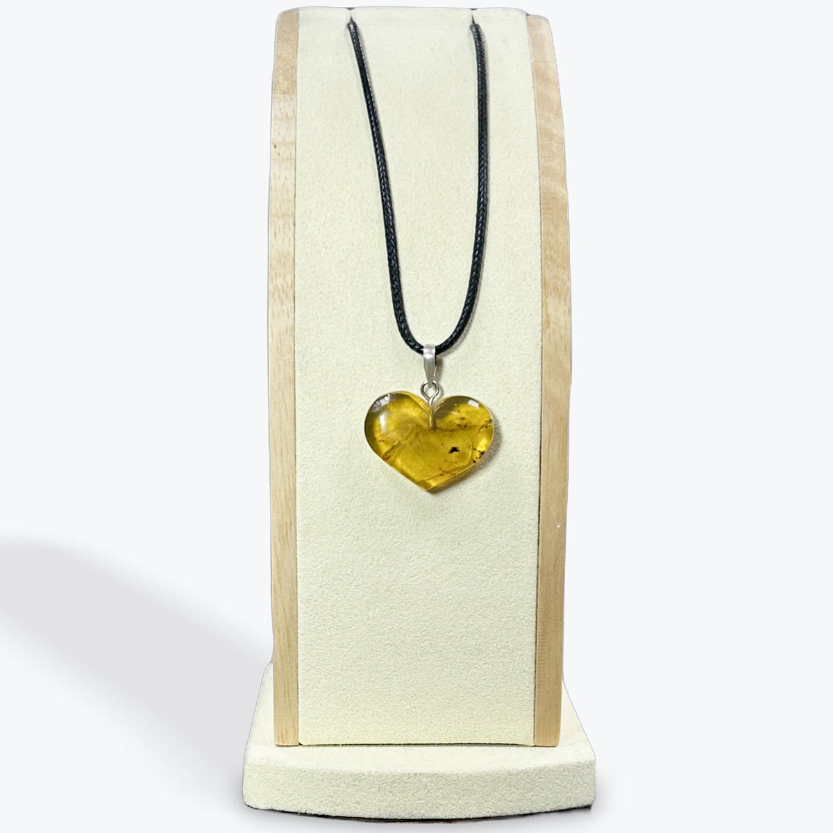 Pendentif Ambre coeur – photo 3