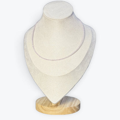 Collier Quartz Rose Facette – photo 2