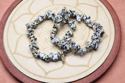 Bracelet Jaspe Dalmatien
