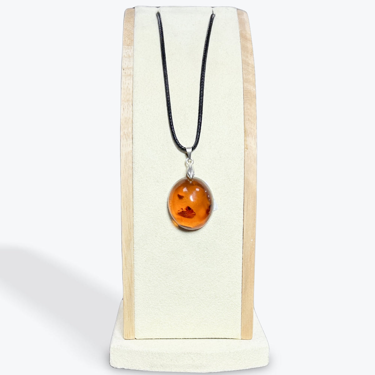 Pendentif Ambre Cabochon — 4 Modèles