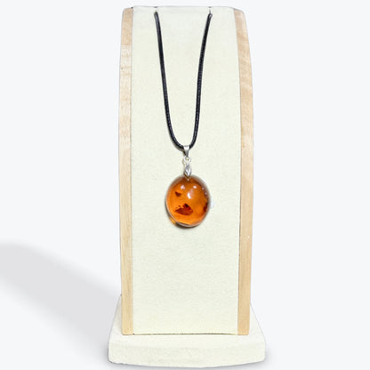 Pendentif Ambre Cabochon — 4 Modèles