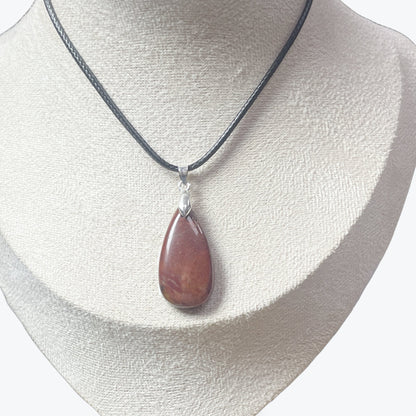 Pendentif Jaspe Rouge Goutte – photo 3