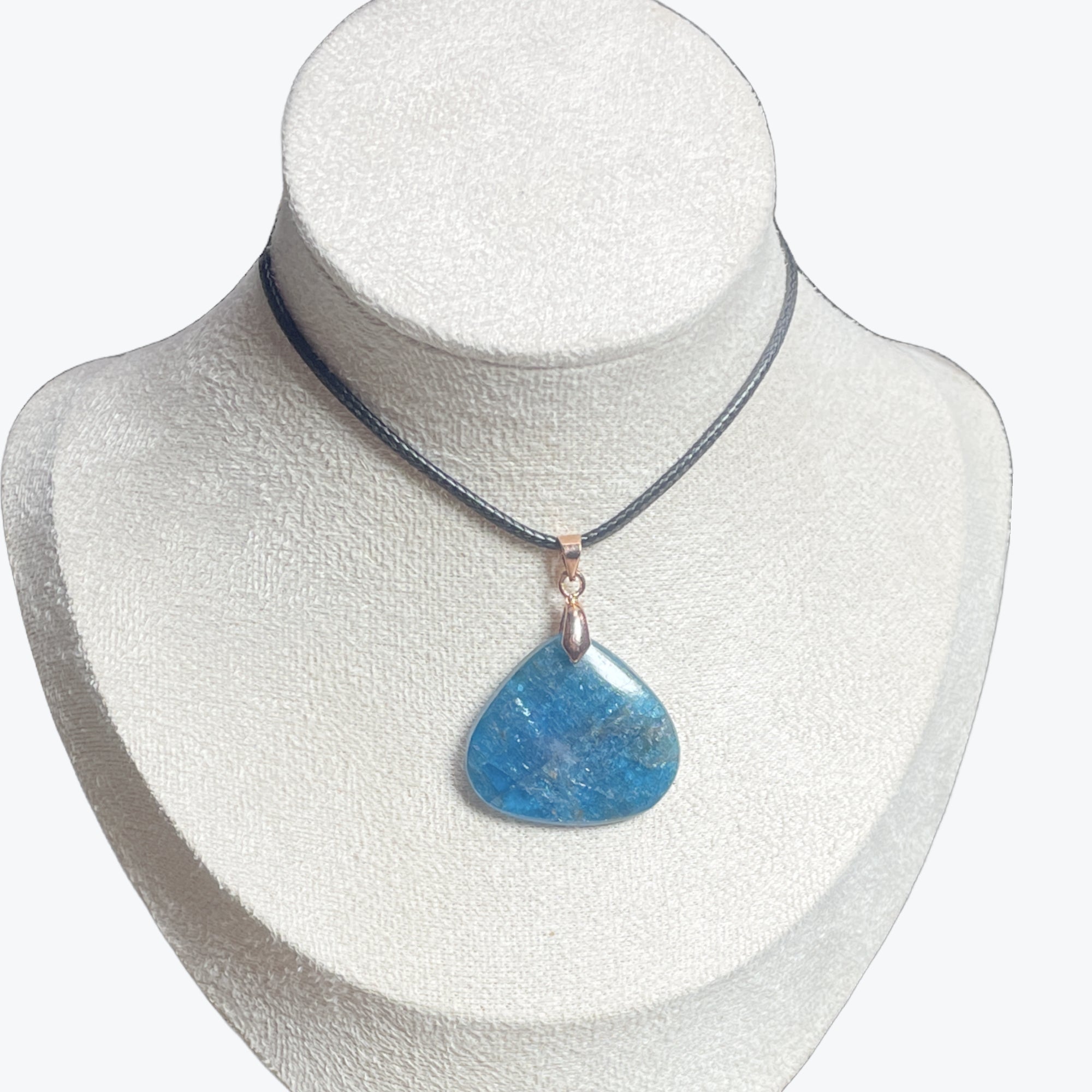 Pendentif Apatite Bleu goutte