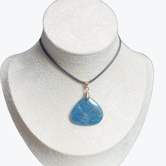Pendentif Apatite Bleu goutte