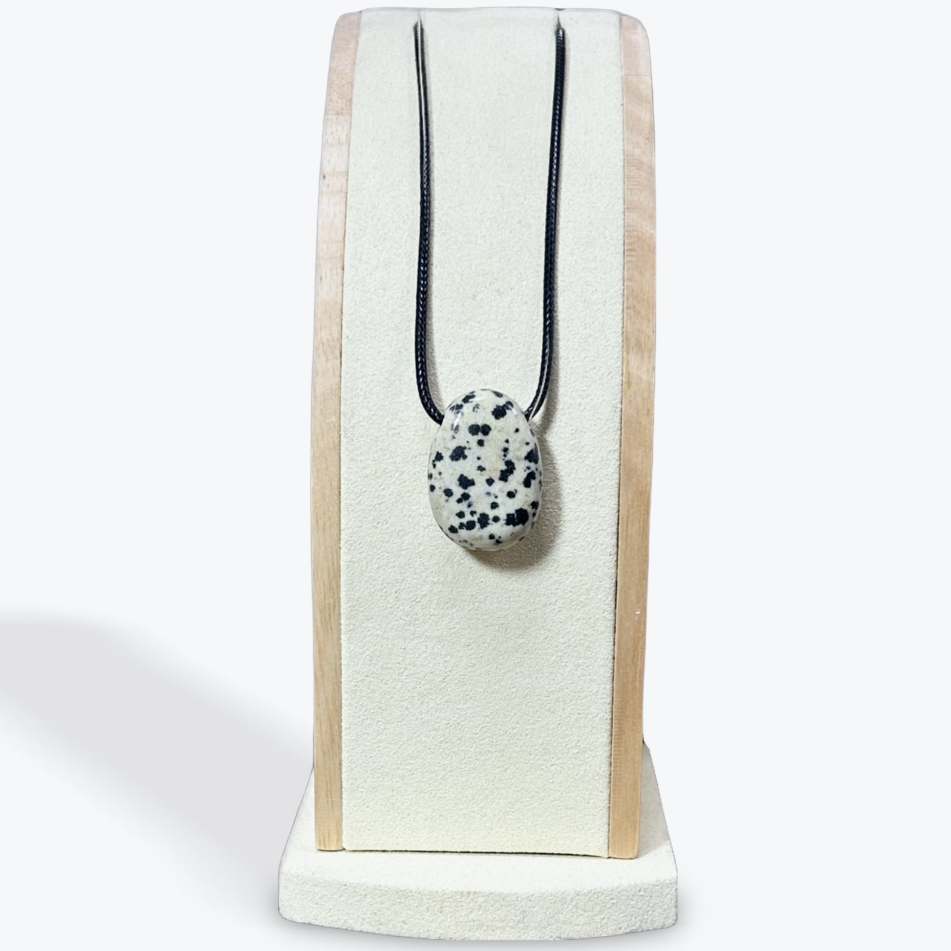Pendentif Jaspe Dalmatien percée