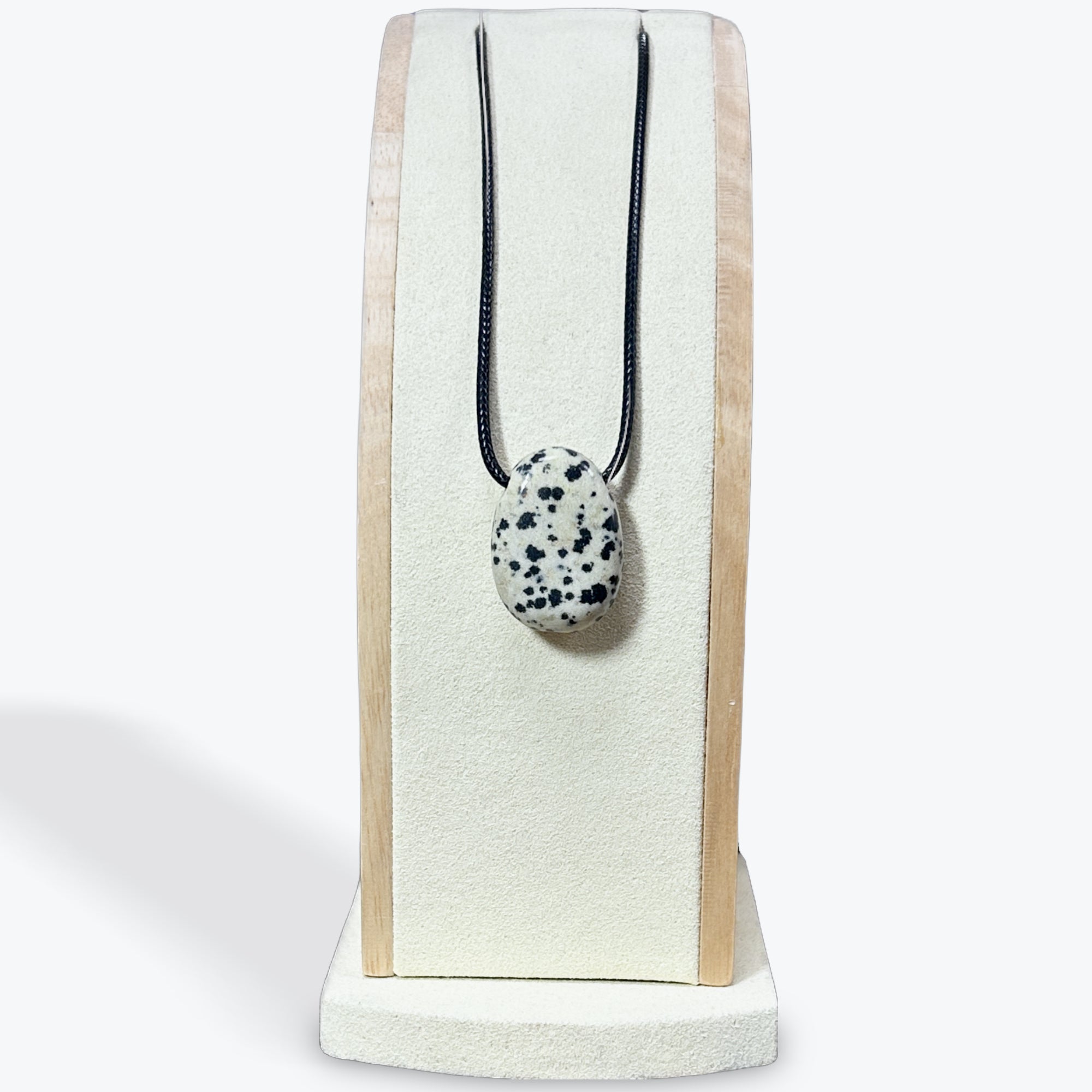 Pendentif Jaspe Dalmatien percée