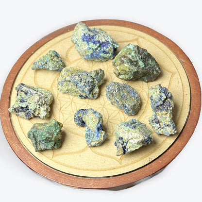 Pierre brute d'azurite-malachite - 2