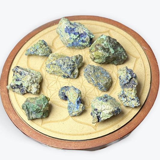 Pierre brute d'azurite-malachite - 2