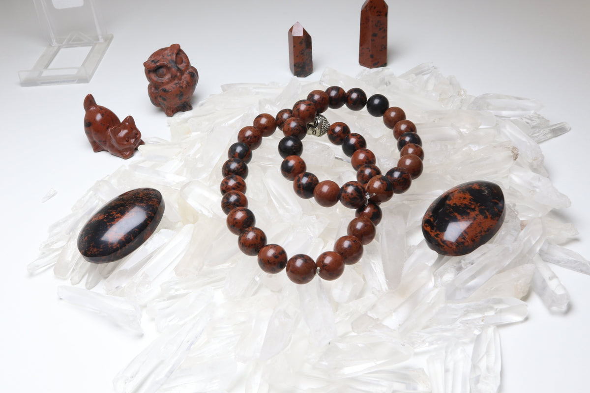 Bracelet Obsidienne Acajou