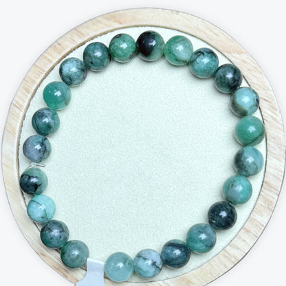 Bracelet Emeraude naturelles