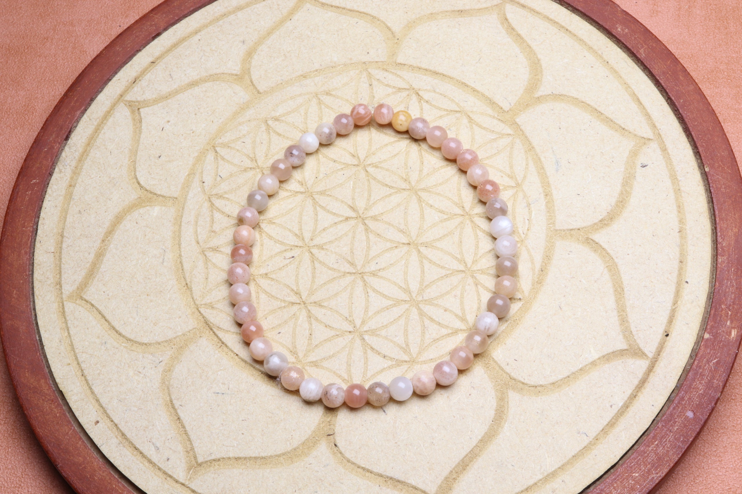 Bracelet en Pierre de Soleil - Joie et Positivité 4mm