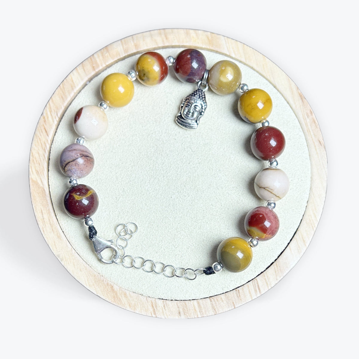 Bracelet Mokaite 10mm Avec Apprêt