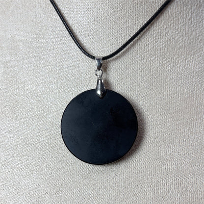 Pendentif Phoenix Obsidienne Noir