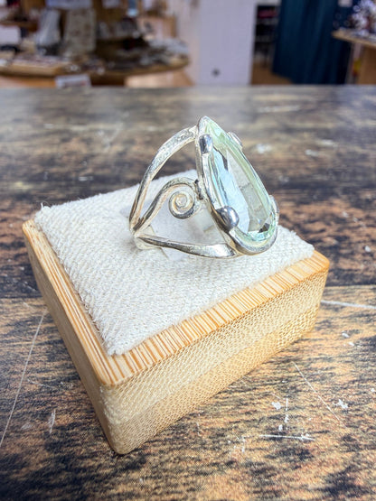 Bague aigue-marine Béryl verte vue alternative