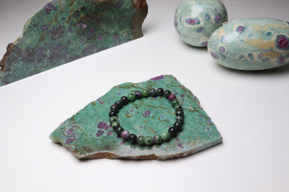 Bracelet Rubis sur Zoïsite