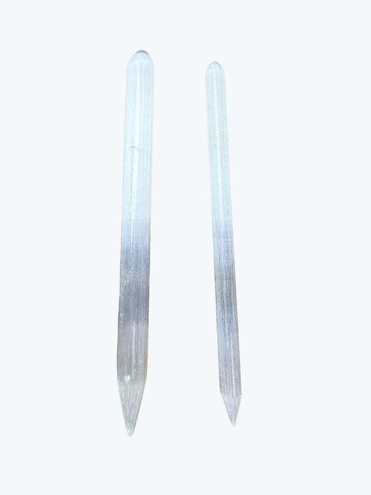 Bâton massage très fin | Selenite Naturel du Maroc, Petit, Moyen