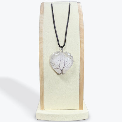 Pendentif Quartz Rose Arbre De Vie – photo 5