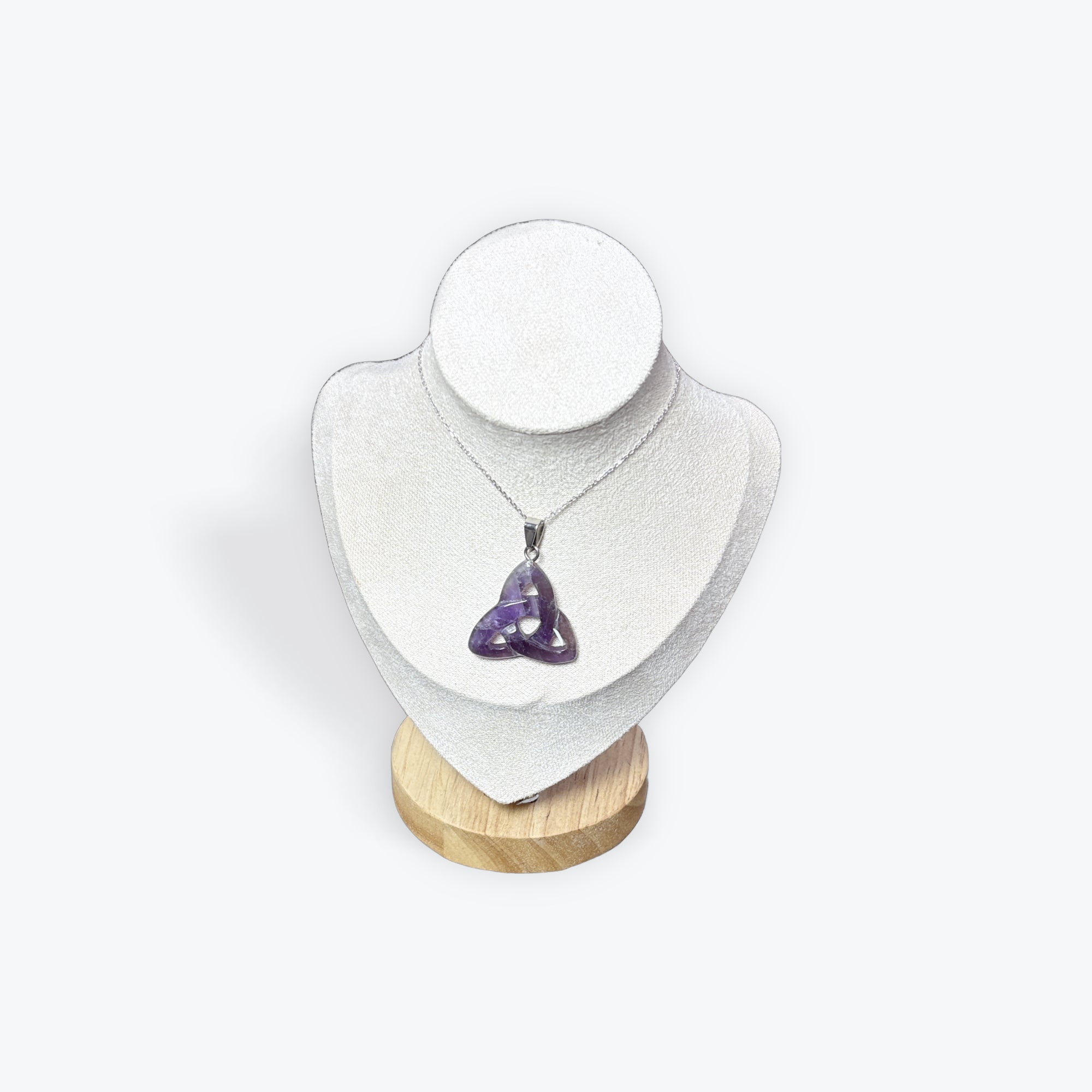 Pendentif améthyste triquetra