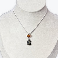 Pendentif Trèfle + Goutte - Argent 925